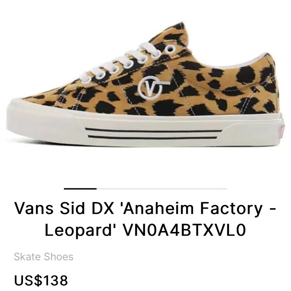 Vans Sid DX 'Anaheim Factory -
Leopard' VNOA4BTXVLO